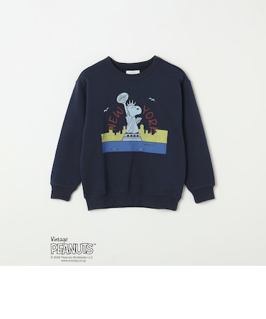 SNOOPY コラボ アメリカン ロケーション グラフィック プリント スウェット<KIDS>