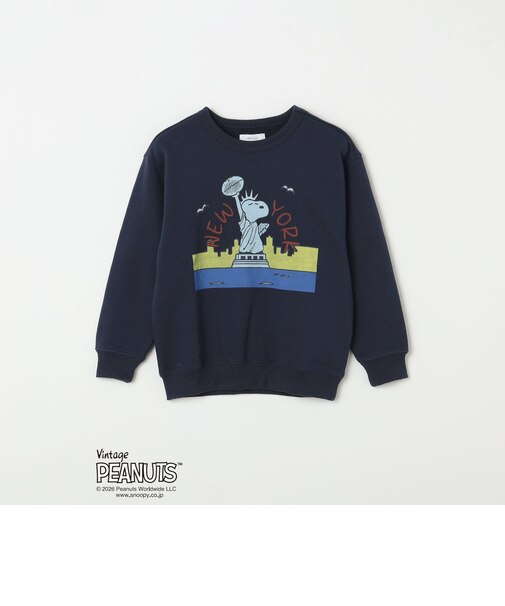 SNOOPY コラボ アメリカン ロケーション グラフィック プリント スウェット<KIDS>