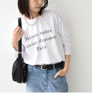 〈洗濯機可能〉レタリング ロゴ プリント TEE