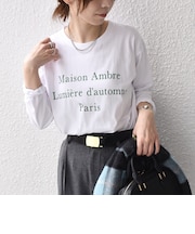 〈洗濯機可能〉レタリング ロゴ プリント TEE