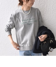 〈手洗い可能〉レタリング エンブロイダリ ロゴ スウェット