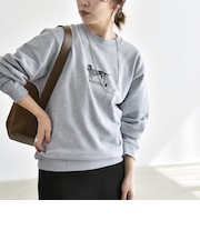 ANGE IN DISGUISE:〈手洗い可能〉デザイン ロゴ プリント スウェット 26AW