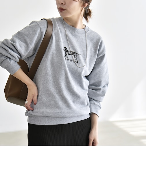 ANGE IN DISGUISE:〈手洗い可能〉デザイン ロゴ プリント スウェット 26AW