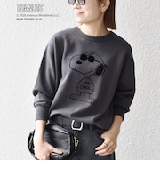 【SHIPS any別注】〈洗濯機可能〉PEANUTS / SNOOPY グラフィック プリント スウェット
