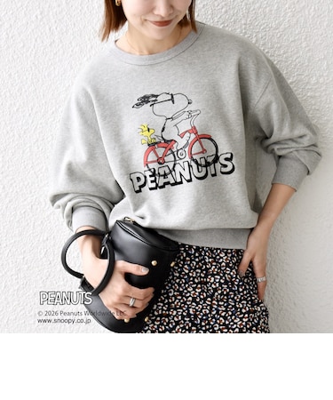 【SHIPS any別注】〈洗濯機可能〉PEANUTS / SNOOPY グラフィック プリント スウェット