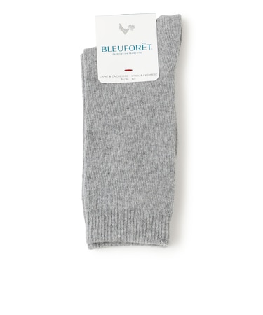 BLEU FORET:SLD COL WL SOCKS