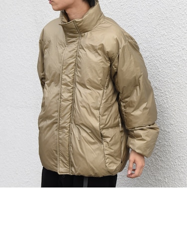 〈撥水/防風〉PERTEX(R) × PRIMALOFT(R) スタンドカラー ショート 中綿 ジャケット◆