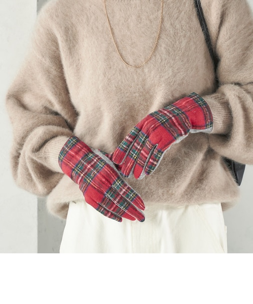 《予約》カシミヤ ミックス スリット グローブ