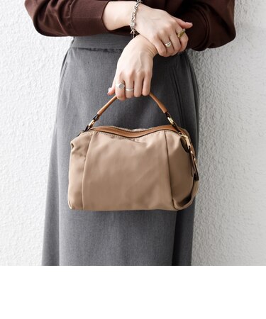 《予約》ダブル ジップ 3WAY ショルダー ボストン バッグ