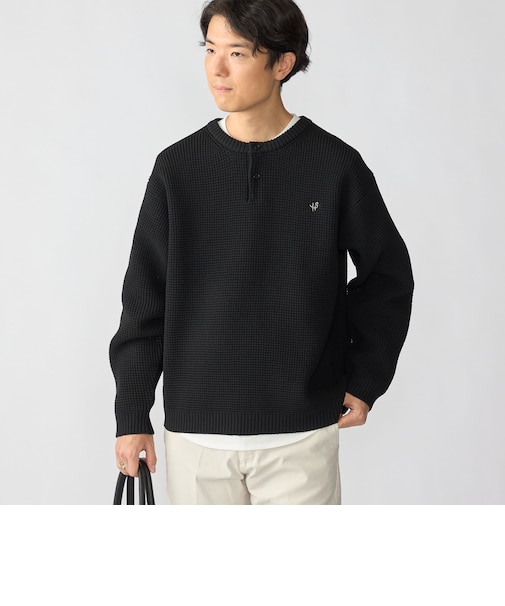 【WEB限定】レイヤード ヘンリーネック ロングスリーブ ニット