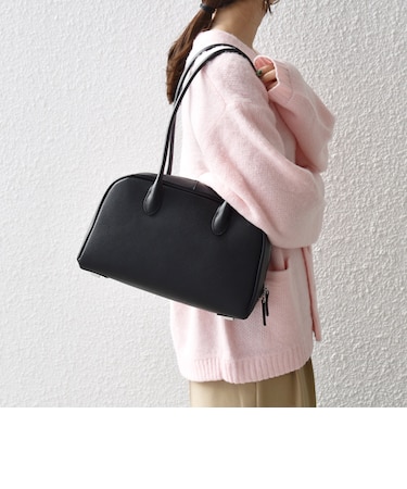 【SHIPS any別注】Lyrss: レザー ロング ハンドル ボストン バッグ