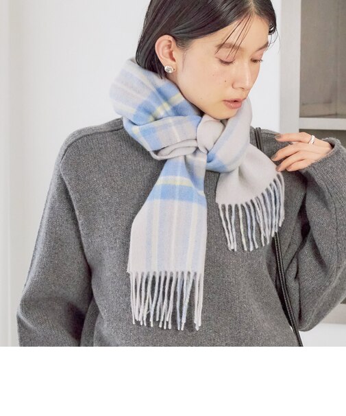 カシミヤ リバーシブル マフラー 26AW
