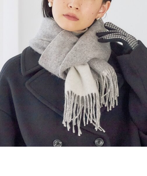 カシミヤ リバーシブル マフラー 26AW