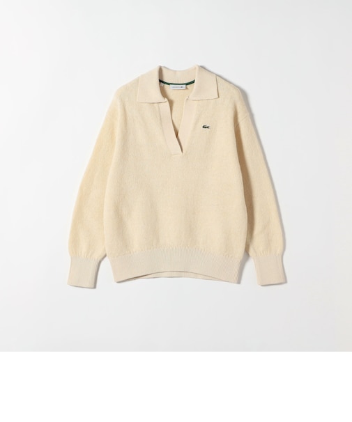 LACOSTE: ラメ ミックス スキッパー ニット プルオーバー
