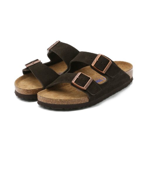 【ビルケンシュトック】アリゾナ ソフトフットベッド/モカ スエード/サンダル メンズ レディース