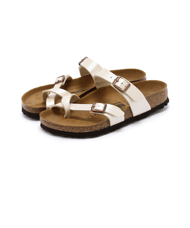 【ビルケンシュトック】マヤリ/グレイスフルパールホワイト ビルコフロー/サンダル レディース