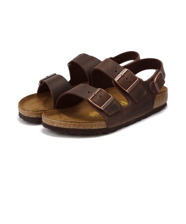 【ビルケンシュトック】ミラノ/ハバナ ナチュラルレザー/サンダル メンズ/MILANO