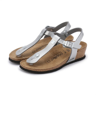 【パピリオ】アシュレイ/メタリックシルバー ビルコフロー/サンダル レディース