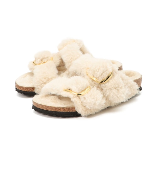 ビルケンシュトック】アリゾナ ビッグバックル テディ/エッグシェル