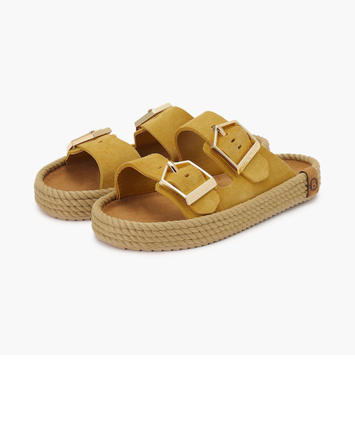 BOHONOMAD】シドニー/マスタード ベロアレザー/サンダル メンズ