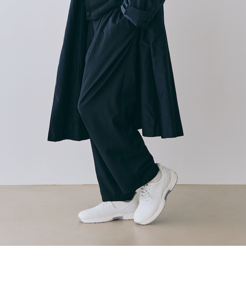 【オーソフィート】ヤリ ミディアム/ホワイト テキスタイル/シューズ メンズ/Orthofee