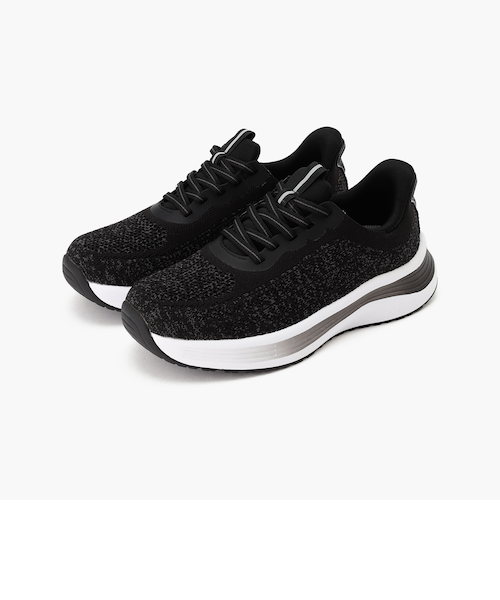 オーソフィート】ニラ ワイド/ブラック テキスタイル/シューズ