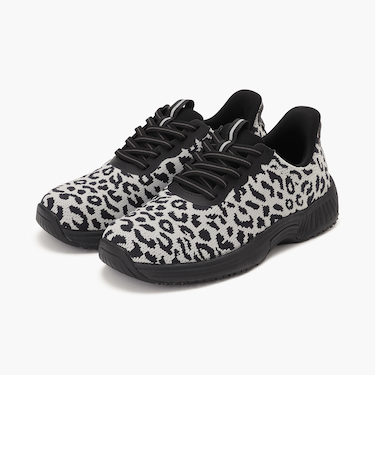 【オーソフィート】キタ ミディアム/スノーレオパード テキスタイル/シューズ レディース