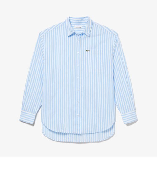 オーバーサイズドストライプシャツ