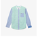 LACOSTE L!VEパネル配色ストライプシャツ
