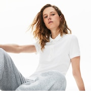 スリムフィット ストレッチコットンピケポロシャツ（半袖）