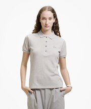 スリムフィット ストレッチコットンピケポロシャツ（半袖）