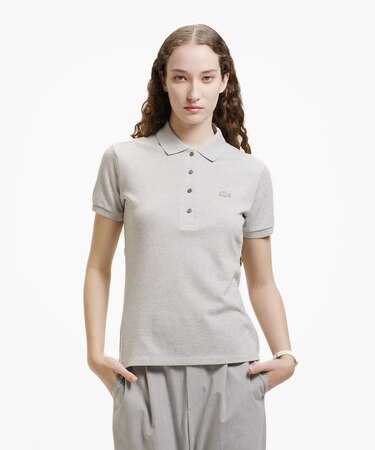 スリムフィット ストレッチコットンピケポロシャツ（半袖）