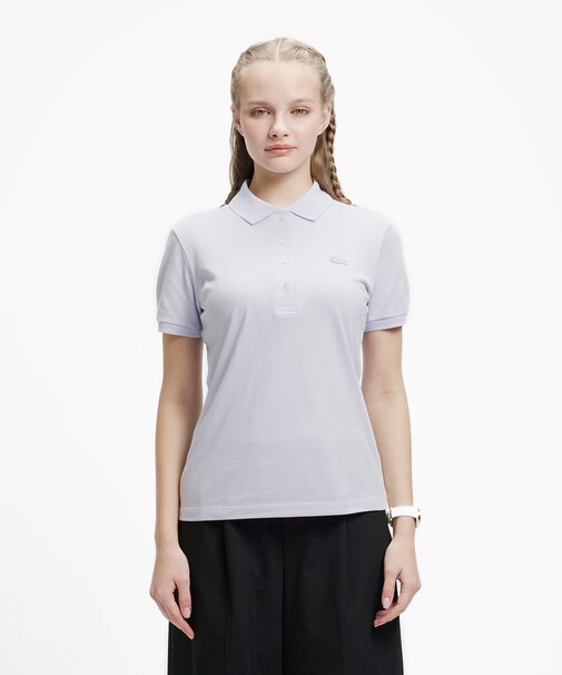 スリムフィット ストレッチコットンピケポロシャツ(半袖)