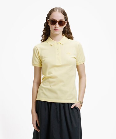 スリムフィット ストレッチコットンピケポロシャツ（半袖）