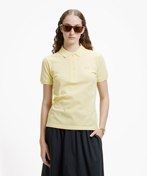 スリムフィット ストレッチコットンピケポロシャツ（半袖）