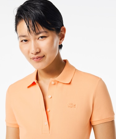 スリムフィット ストレッチコットンピケポロシャツ（半袖）