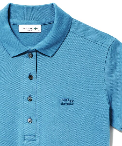 スリムフィット ストレッチコットンピケポロシャツ（半袖）