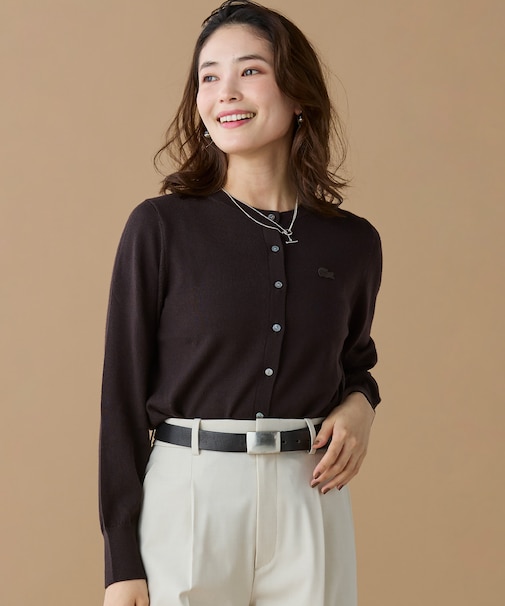 ウォッシャブルウールニットカーディガン