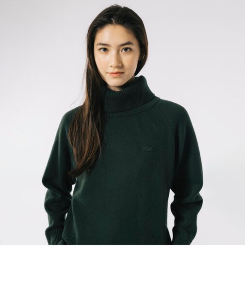 ミドルゲージタートルネックニットセーター