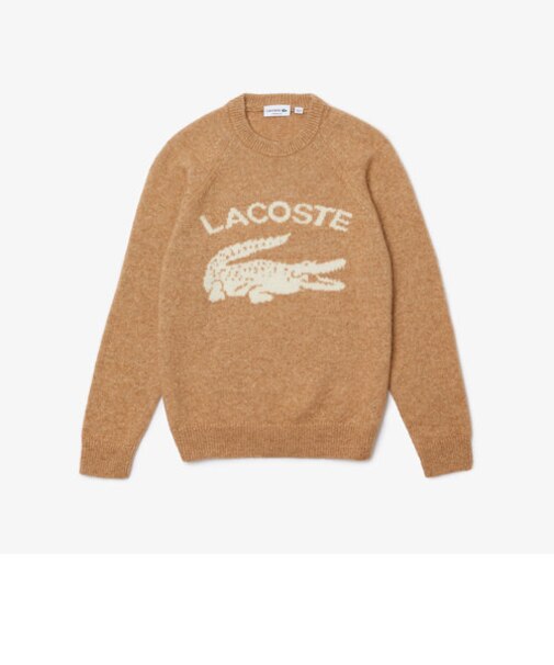 ラコステグラフィッククルーネックセーター
