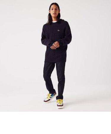 エッセンシャルケーブルニットセーター