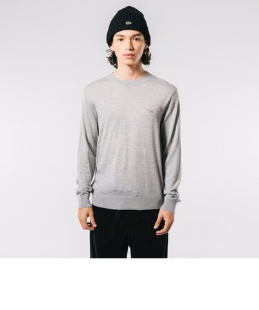 ウォッシャブルウールクルーネックニットセーター