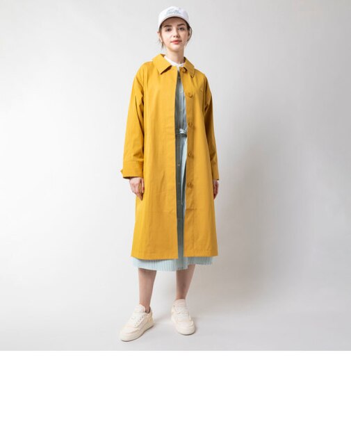 リラックスフィットステンカラーコート