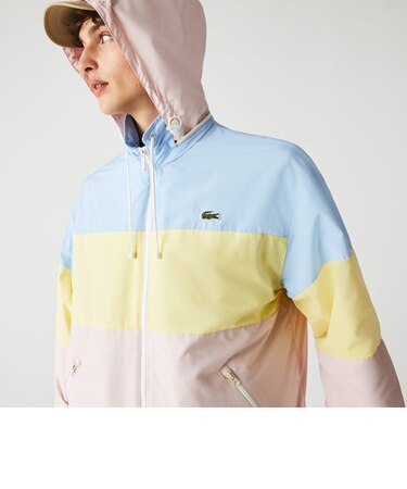 トリプルカラーブロッキングジップアップジャケット