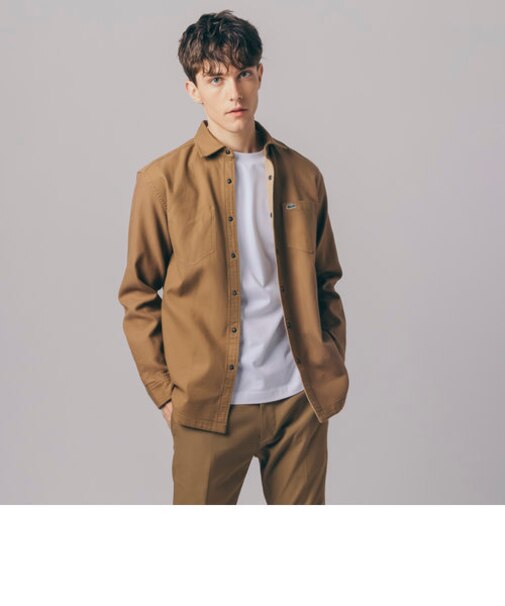 プレーン×カラーブロックリバーシブルシャツ