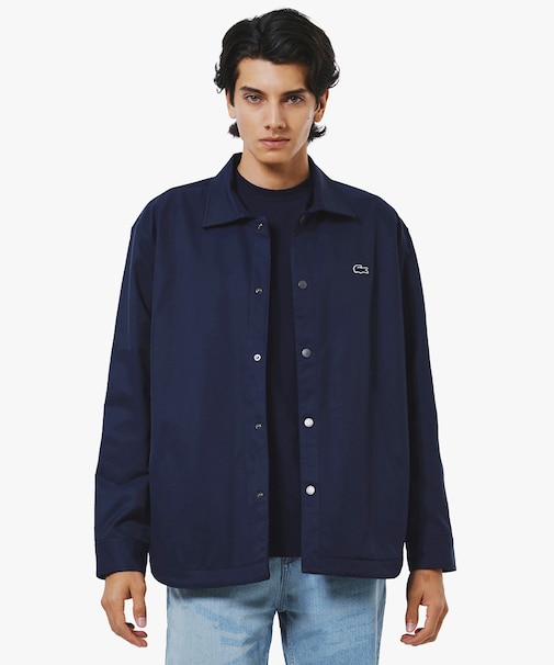 プレーン×バッファローチェックリバーシブルシャツアウター