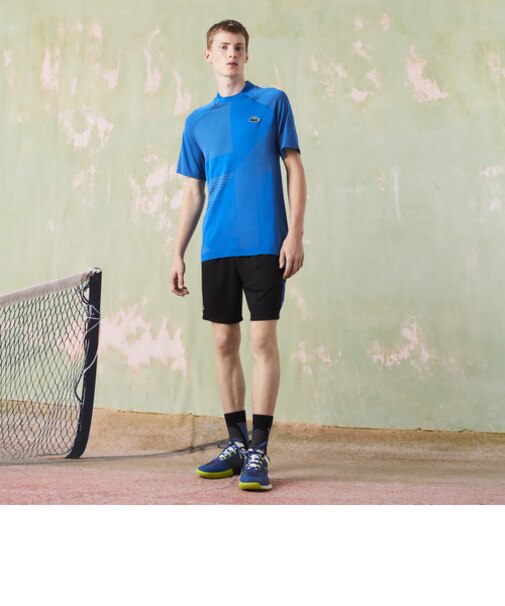 「メドベージェフ」アシンメトリーシームレスポロシャツ