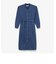 インディゴライクニットシャツドレス