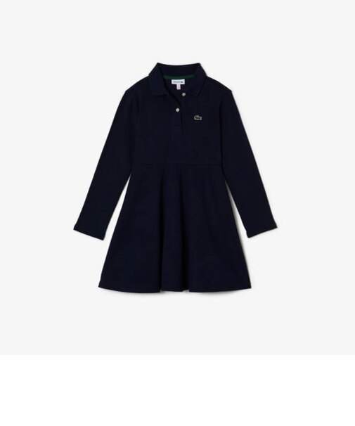 【EC限定】GIRLS鹿の子地ポロドレス