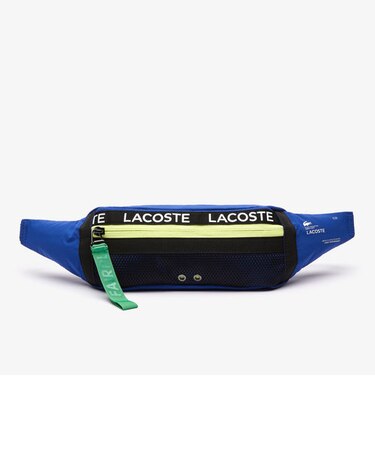 ラコステフリーダム  ロゴバンドカラーブロックナイロンウェストバッグ